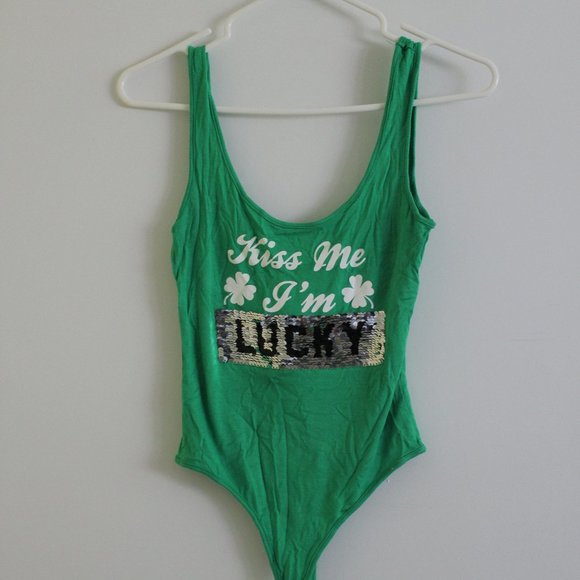 Urban Heritage Tops - Kiss Me I'm Lycky/Irish Bodysuit - St. Patty's day
